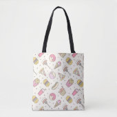 Junk Food Pattern Tasche (Vorderseite)