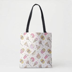 Junk Food Pattern Tasche