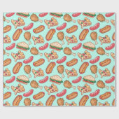 Junk Food Wrapping Paper Geschenkpapier (Flach)
