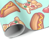 Junk Food Wrapping Paper Geschenkpapier (Rolleneckpunkt)