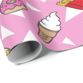 Junk Food Wrapping Paper Geschenkpapier (Rolleneckpunkt)
