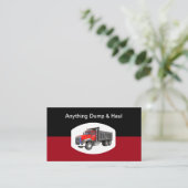 Junk Hauling & Dumpster Rental Servics Visitenkarte (Stehend Vorderseite)