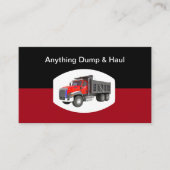 Junk Hauling & Dumpster Rental Servics Visitenkarte (Vorderseite)