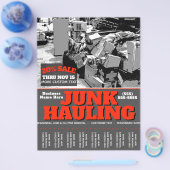 JUNK HAULING GARBAGE REMOVAL Promo Tearsheet Flyer (Einzeln)