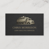 Junk Hauling Services Professional Visitenkarte (Vorderseite)