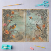 Junk Journal Birds and Eggs Seidenpapier (Basteln)