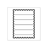 Junk Journal-Briefmarke mit Zeilen Gummistempel (Prägung)