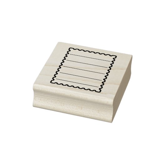 Junk Journal-Briefmarke mit Zeilen Gummistempel (Stempel)