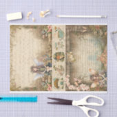 Junk Journal Fairy Collage Seidenpapier (Handwerk)