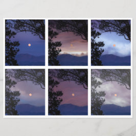 Junk Journal Fee Skies Moon Trees Fantasy 1-6