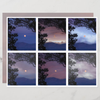 Junk Journal Fee Skies Moon Trees Fantasy 1-6