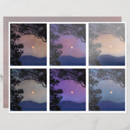 Junk Journal Fee Skies Moon Trees Fantasy 7-12