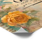 Junk Journal God schreibt noch immer Ihre Geschich Poster (Ecke)