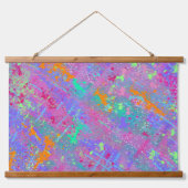 Junk Journal-Liebe Wandteppich Mit Holzrahmen (Vorne)