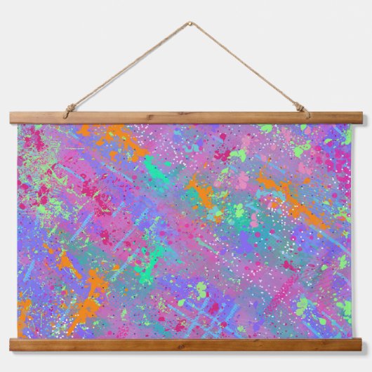 Junk Journal-Liebe Wandteppich Mit Holzrahmen (Vorne)