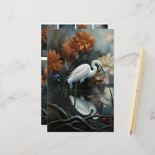 Junk Journal Nature Collection Briefpapier (Vorderseite/Rückseite Beispiel)