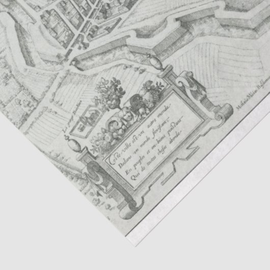 Junk Journal Paris Map Hintergrund Seidenpapier (Ausschnitt)