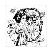 Junk Journal Poppy Collection Gummistempel (Prägung)