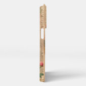 Junk Journal Seite mit Blumen + Vögel -  iPhone Hülle (Rechte Seite)