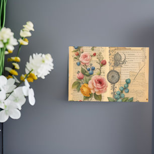 Junk Journal Vintage Florale Post-Its Post-it Klebezettel