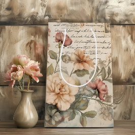 Junk Journal-Vintage Rose Mittlere Geschenktüte