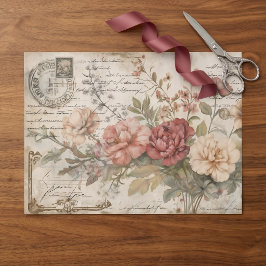 Junk Journal-Vintage Rose Seidenpapier