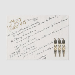 Junk Journal Weihnachtschor Musik Klassennotizen Seidenpapier