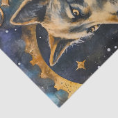 Junk Journal Wolf Seidenpapier (Ausschnitt)