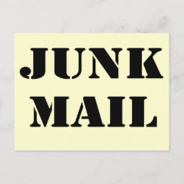 Junk Mail-, Post- und Grußkarte Postkarte