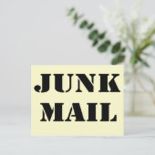Junk Mail-, Post- und Grußkarte Postkarte (Stehend Vorderseite)