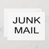 JUNK MAIL Postcard Postkarte (Vorne/Hinten)