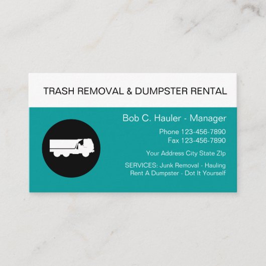 Junk Remoting Business Cards Visitenkarte (Vorderseite)