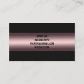 Junk Removal Bronze Visitenkarte (Rückseite)