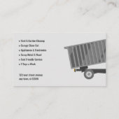 Junk Removal Company Visitenkarte (Rückseite)