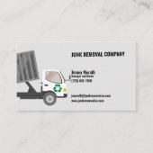 Junk Removal Company Visitenkarte (Vorderseite)