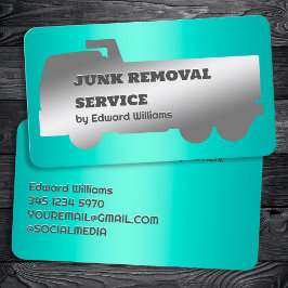 Junk Removal Dump Truck Business Card Visitenkarte