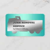 Junk Removal Dump Truck Business Card Visitenkarte (Vorderseite)