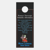 Junk Removal Garbage Hauling Red Lieferwagen 2 Türanhänger (Rückseite)