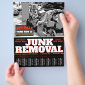 JUNK REMOVAL.GARBAGE HAULING Werbeblatt Flyer (Hand)