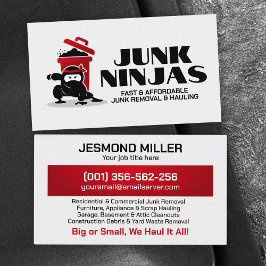 Junk Removal & Hauling - Junk Ninjas Visitenkarte