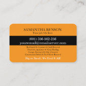 Junk Removal & Hauling Visitenkarte (Rückseite)