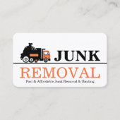 Junk Removal & Hauling Visitenkarte (Vorderseite)