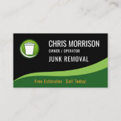 Junk Removal Service Visitenkarte (Vorderseite)