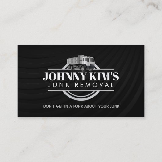 Junk Removal Slogans Business Cards Visitenkarte (Vorderseite)