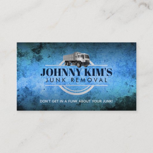 Junk Removal Slogans Business Cards Visitenkarte (Vorderseite)
