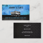 Junk Removal Slogans Business Cards Visitenkarte (Vorne/Hinten)