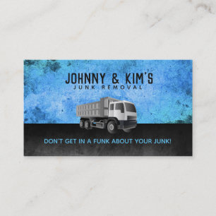 Junk Removal Slogans Business Cards Visitenkarte