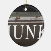 Junk: Vintages Truck-Zeichen Keramik Ornament (Links)