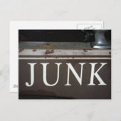 Junk: Vintages Truck-Zeichen Postkarte (Vorne/Hinten)