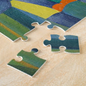 Junk vor dem Hintergrund des Seidenmondes Puzzle (Seite)